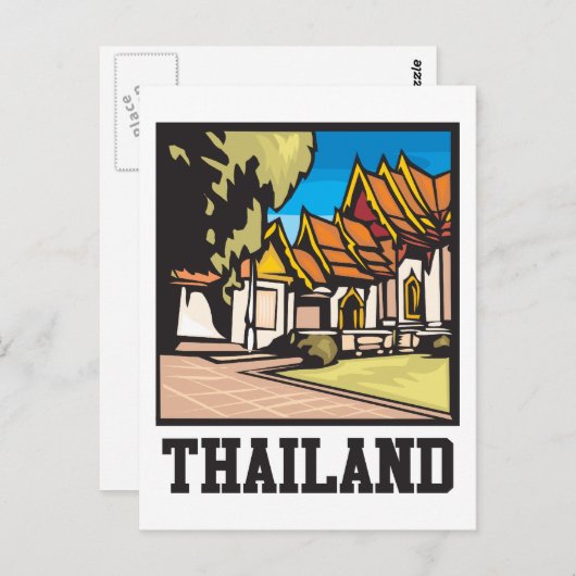Thailand Briefkaart (Voorkant / Achterkant)