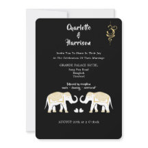 Thailand bruiloft bestemming foto uitnodiging