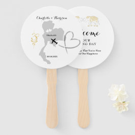 Thailand bruiloft bestemming handwaaier