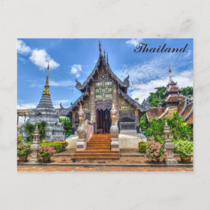 Thailand Chiang Mai Buddhist Temple Foto Briefkaart