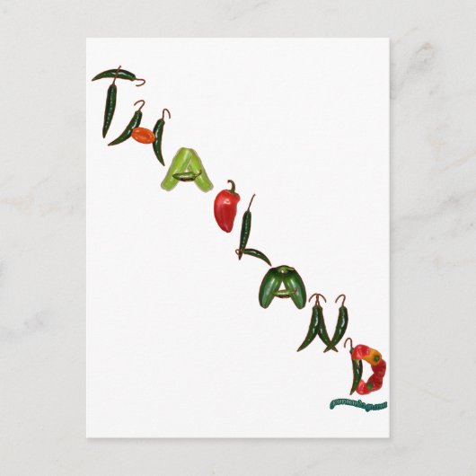 Thailand Chili Peppers Briefkaart (Voorkant)