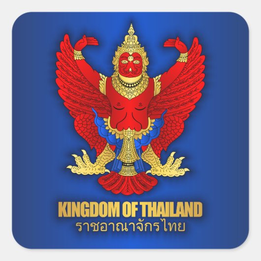 "Thailand COA" Apparel Vierkante Sticker (Voorkant)