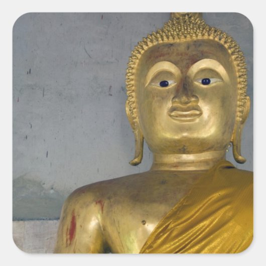 Thailand, Eiland Ko Samui (ook bekend als Koh Samu Vierkante Sticker (Voorkant)