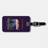 Thailand Elephant Flag Oerwoud verlaat Thai Souven Bagagelabel (Voorkant horizontaal)