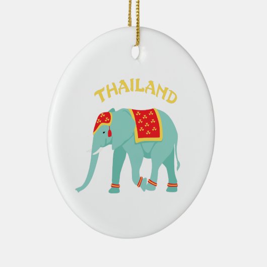 Thailand Elephant Keramisch Ornament (Rechts)