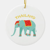 Thailand Elephant Keramisch Ornament (Voorkant)