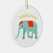 Thailand Elephant Keramisch Ornament (Rechts)