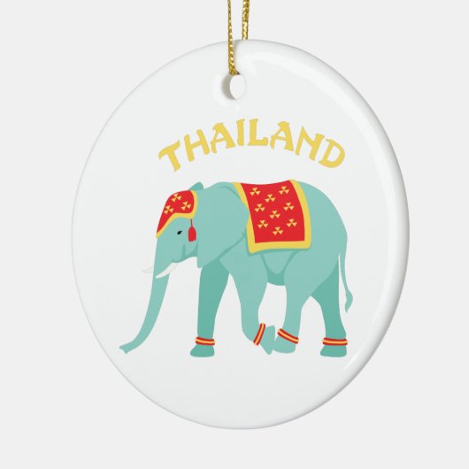 Thailand Elephant Keramisch Ornament (Links)