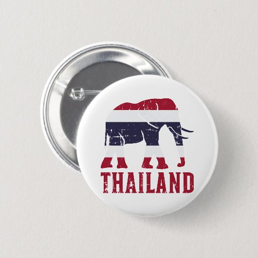 Thailand Elephant vlag Ronde Button 5,7 Cm (Voorkant /achterkant)