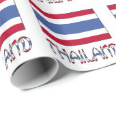 Thailand en de Thaise vlag Cadeaupapier (Rol Hoek)