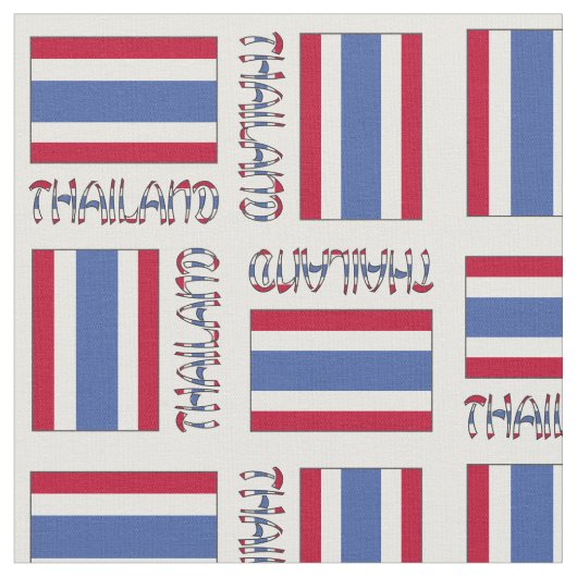 Thailand en de Thaise vlag Stof (Close Up)