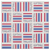 Thailand en de Thaise vlag Stof (Swatch)