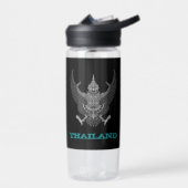 Thailand Fitness en Thaise wapenmantel / vlag Waterfles (Links)