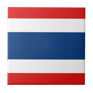 Thailand Flag Ceramic Tile Tegeltje