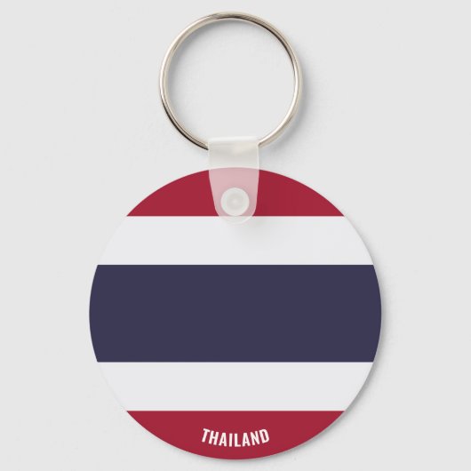 Thailand Flag Charming Patriotic Sleutelhanger (Voorkant)