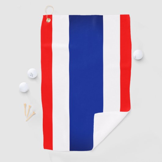 Thailand Flag Golf Towel Golfhanddoek (Insitu)