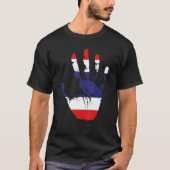 Thailand Flag Hand T-shirt (Voorkant)