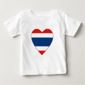 Thailand Flag Hart T-shirt (Voorkant)