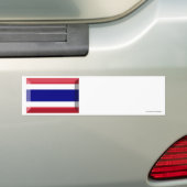 Thailand Flag Jewel Bumpersticker (Op auto)