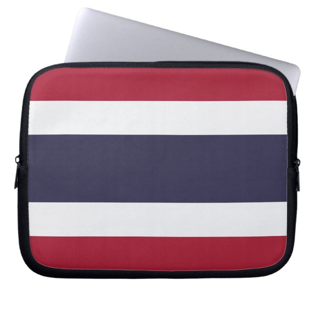 Thailand Flag Laptop Sleeve (Voorkant)