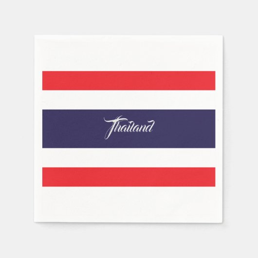 Thailand Flag Napkins Servet (Voorkant)
