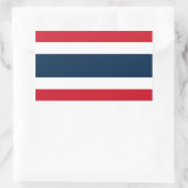 Thailand Flag Rechthoek Sticker (Tas)