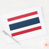 Thailand Flag Rechthoek Sticker (Envelop)