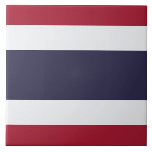 Thailand Flag Tile Tegeltje (Voorkant)