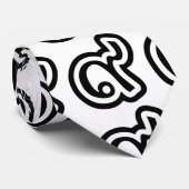 Thailand Geluksgetal 9 / Negen / ๙ (Gao/Kao) Thais Stropdas (Opgerold)