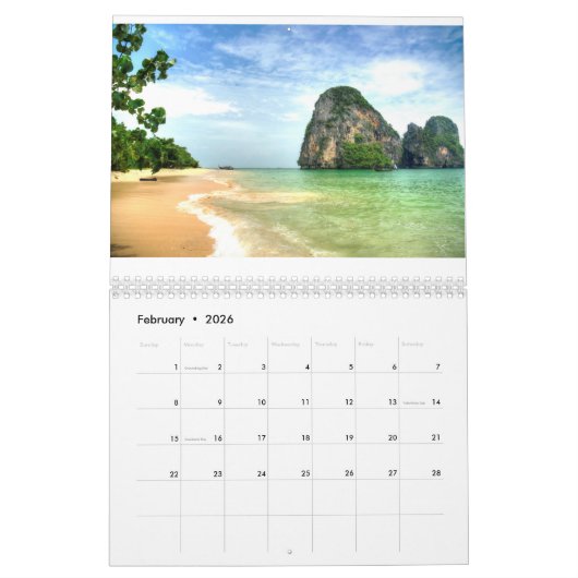 Thailand gewoon geweldig kalender (Feb 2026)
