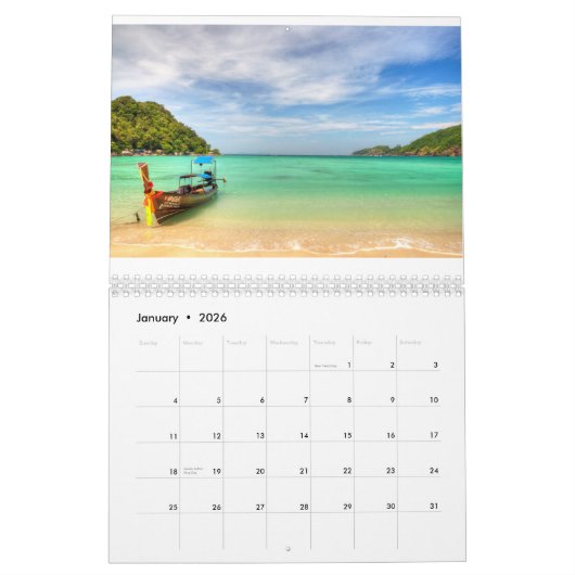 Thailand gewoon geweldig kalender (Jan 2026)