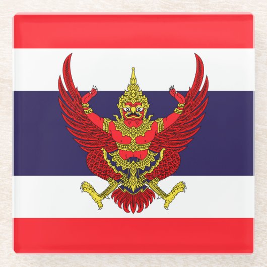 Thailand Glazen Onderzetter (Voorkant)