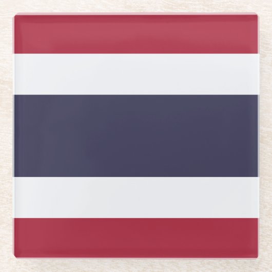 Thailand Glazen Onderzetter (Voorkant)