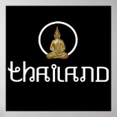 Thailand Gold Statue Poster (Voorkant)