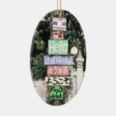 Thailand Hallo Signs Travel Keramisch Ornament (Rechts)