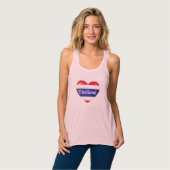 Thailand Hart Vlag Tanktop (Volledige Voorkant)