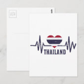 Thailand hartslag briefkaart (Voorkant / Achterkant)