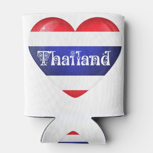 Thailand Heart Flag Blikjeskoeler (Achterkant)