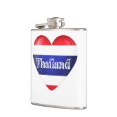 Thailand Heart Flag Heupfles (Links)