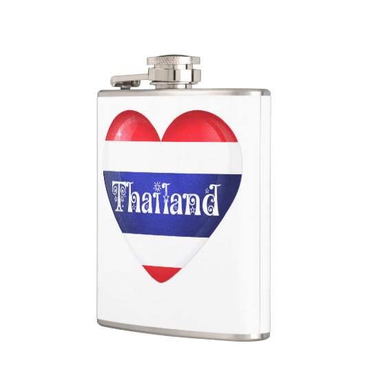 Thailand Heart Flag Heupfles (Links)