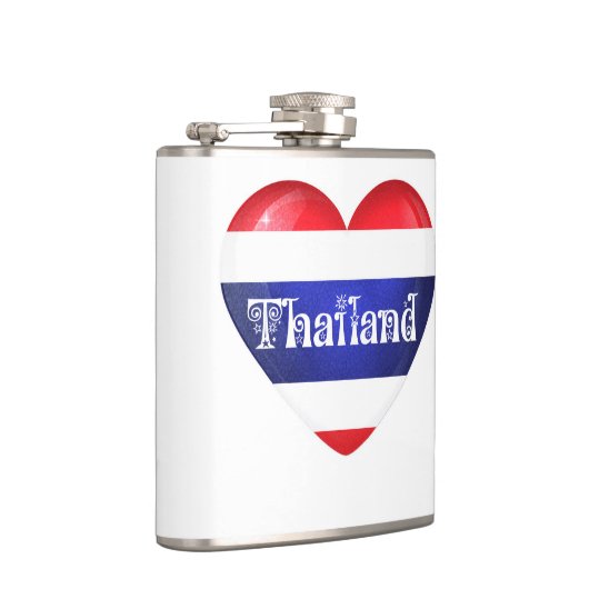 Thailand Heart Flag Heupfles (Rechts)