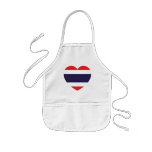 Thailand Heart Flag Kinder Schort