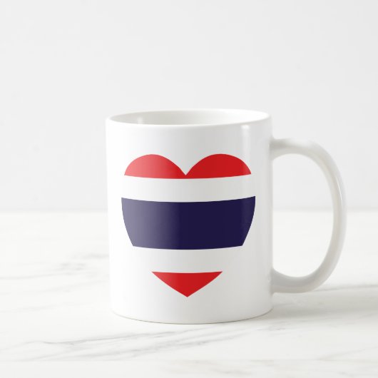Thailand Heart Flag Koffiemok (Rechts)