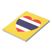 Thailand Heart Flag Notitieblok (Linkerzijde)