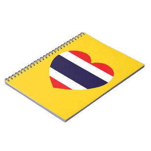 Thailand Heart Flag Notitieboek