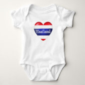 Thailand Heart Flag Romper (Voorkant)