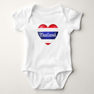 Thailand Heart Flag Romper