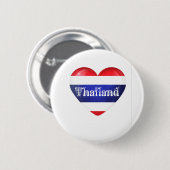 Thailand Heart Flag Ronde Button 5,7 Cm (Voorkant /achterkant)