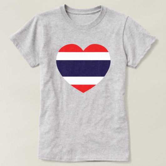 Thailand Heart Flag T-shirt (Design voorkant)