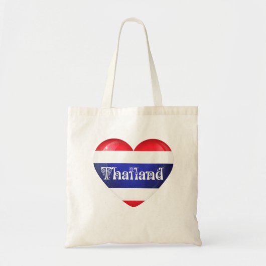 Thailand Heart Flag Tote Bag (Voorkant)